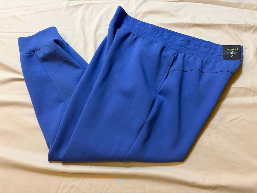 Tek Gear High Rise Tapered Jogger Size XXL Blue Ultracomfort Pants